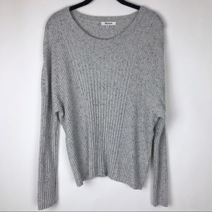 Madewell Merino Wool Pullover Sweater Marled